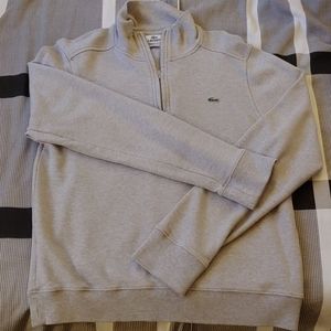 Lacoste zip jacket sweatshirt sweater xs (3) gray